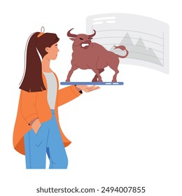Collection of Flat Style Stock Market Illustrations

