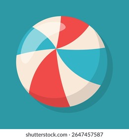 Collection of flat summer icons including tropical elements, beach items, and travel essentials. Perfect for web, apps, posters, and seasonal designs.