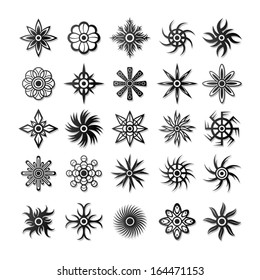 Collection of floral symbols