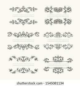 Collection of floral vector frames.
Design for menu, invitation, postcards, posters and other.