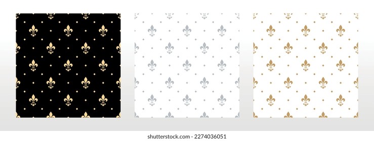 Collection of flower geometric patterns. Seamless vector backgrounds. Colored ornaments. Ornament for fabric, wallpaper, packaging. Decorative prints