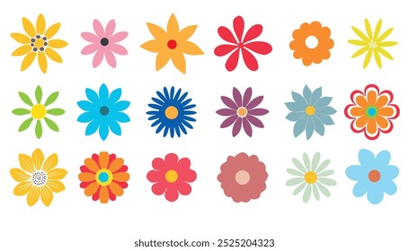 Collection of flowers. abstract origami flower background. style for banners, wallpaper, posters, websites, online shopping.Vector illustration  botanical design and creative idea,eps 10.