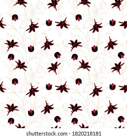 Collection flowers for design vector image