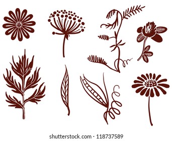 collection of flowers for your design