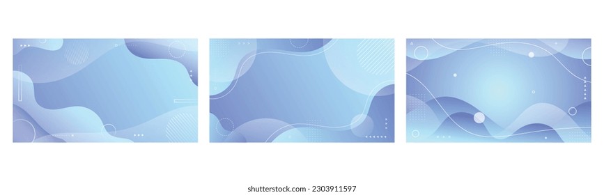 Afiche líquido de recogida y fondo geométrico de formas dinámicas. Gradiente de papel tapiz con forma líquida. Ilustración de pancarta de plantillas coloridas con curva suave y onda.