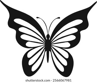 Collection of Flying Butterfly Silhouette Illustration