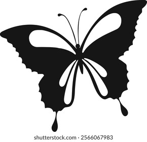 Collection of Flying Butterfly Silhouette Illustration