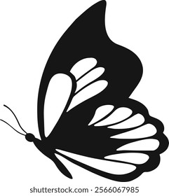 Collection of Flying Butterfly Silhouette Illustration