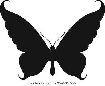 Collection of Flying Butterfly Silhouette Illustration