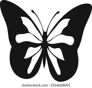 Collection of Flying Butterfly Silhouette Illustration