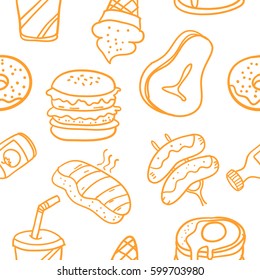 Collection of food element vector art
