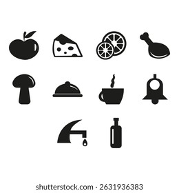 colección del Vector de íconos de alimentos