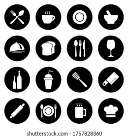 collection of food icon vectors