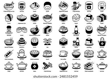 A collection of food items in a black and white image. The food items include bowls, cups, and spoons. Scene is casual and relaxed