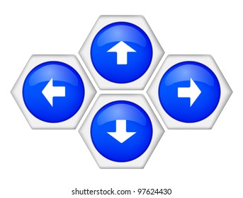 collection of four arrow keys