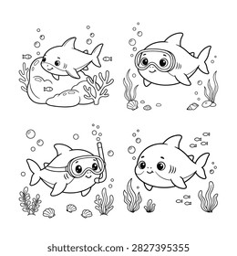 A collection four cute