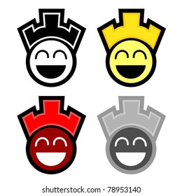 Collection of four fan face