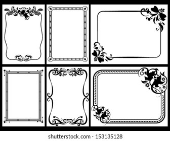 Collection of Frames in Black and White