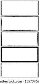 Collection of frames grunge