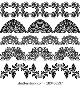 Collection of frames in vintage style