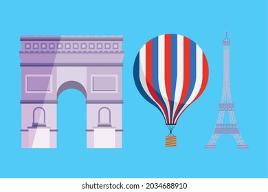 collection of france culture icons