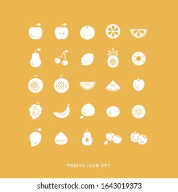 COLLECTION OF FRUITS FLAT ICONS
