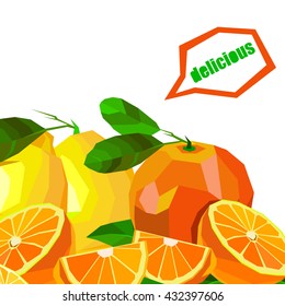 Collection of fruits. lemon, food, fruit, citrus, orange, vector, yellow, fresh