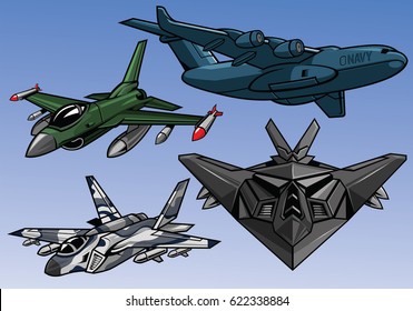 collection of full color modern military aircraft