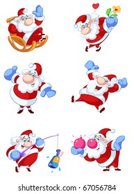 collection of fun christmas illustrations