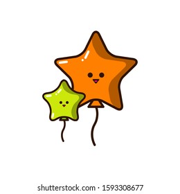 collection of funny balloons Design Vector