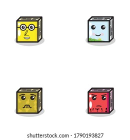 una colección de graciosas ilustraciones de libros