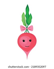 Collection of funny cartoon colorful, vegetables. Vector illustrations for children. Cute characters with different emotions.