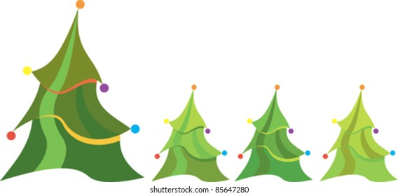 collection of funny Christmas Trees