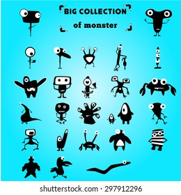 collection of funny monsters 