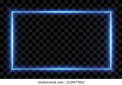 Collection of futuristic hud light blue frame. Technological background. Light glass blue frames square, oval, rectangle, circle. HUD PNG. Vector Illustration.