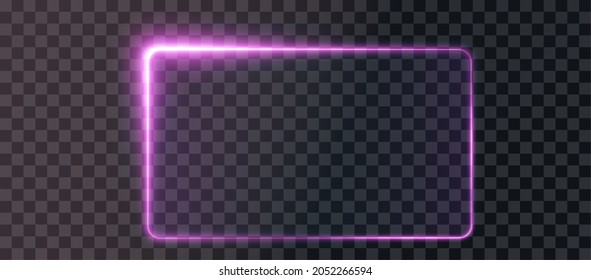 Collection Of Futuristic Hud Light Pink Frame. Technological Background. Light Pink Frames Square, Oval, Rectangle, Circle. HUD PNG. Vector Glass.