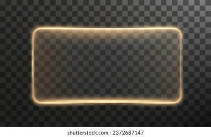 Collection of futuristic hud light white frame. Frame PNG. Technological background. Light glass white frames square, oval, rectangle, circle.