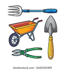 Collection of Garden Tools, Supplies, Equipment bundle.