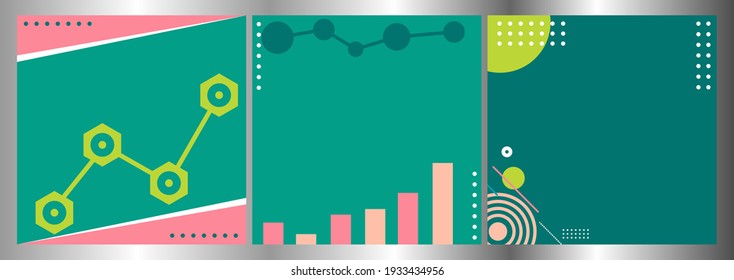 Kollektion geometrischer Hintergrunddesigns für Folien. Geometrisches Vorlagendesign. Nutzen Sie sie für Geschäftsjahresberichte, Broschüren, Marketing, Prospekte, Werbebroschüren, Broschüren, modernen Stil.