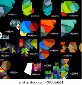 Colección de banners geométricos