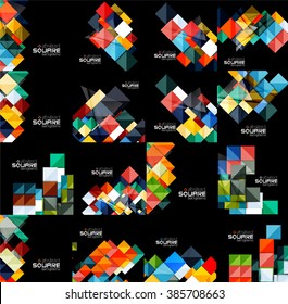 Colección de banners geométricos