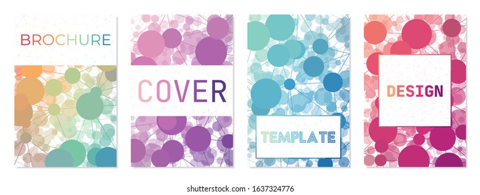 Collection of geometric covers. Can be used as a cover, banner, flyer, poster, business card, or brochure. Awesome geometric background collection. Captivating vector illustration.
