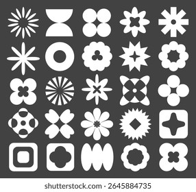 Collection of Geometric and Floral Shape Designs