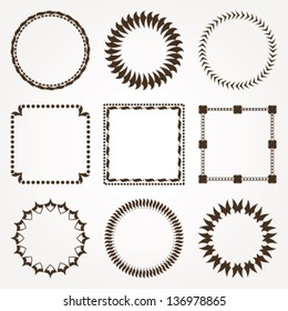 Collection of geometric frames