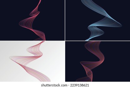 Collection of geometric minimal lines pattern set