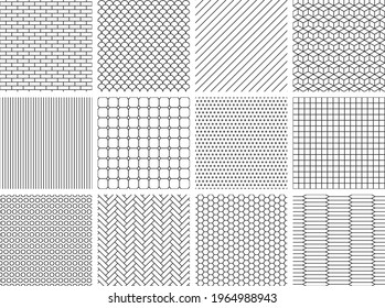 A collection of geometric patterns