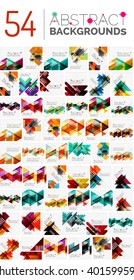Collection of geometric vector backgrounds