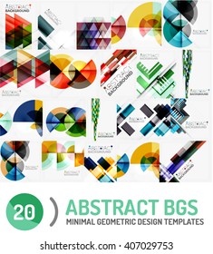Collection of geometric vector backgrounds