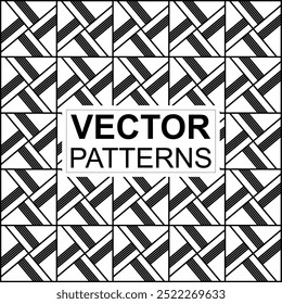 colección de fondos de Vector con textura geométrica con patrones repetitivos simples y divertidos. Abstractas fondos en blanco y negro para tarjetas, carteles, cubiertas, Anuncios o marca.
