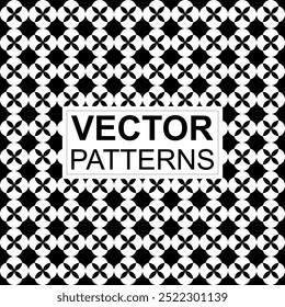 colección de fondos de Vector con textura geométrica con patrones repetitivos simples y divertidos. Abstractas fondos en blanco y negro para tarjetas, carteles, cubiertas, Anuncios o marca.